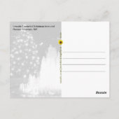 リンカーンセンターのクリスマスツリー – はがき (裏面)