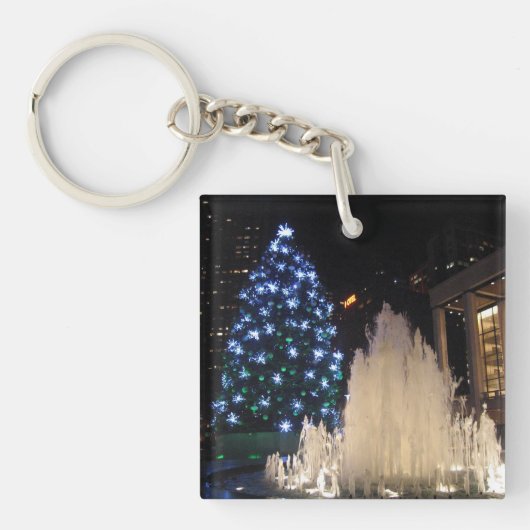 リンカーンセンターのクリスマスツリー – keychain キーホルダー (正面)