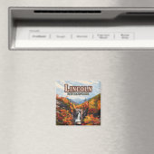 リンカーンニューハンプシャーフランコニア秋秋 マグネット (インサイチュ (食洗機))