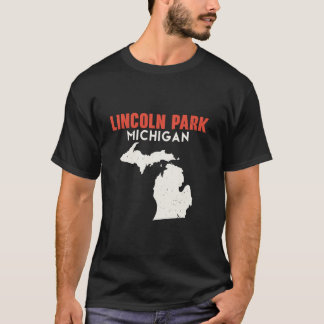 リンカーンパークミシガンUSA州アメリカトラベルマイク Tシャツ