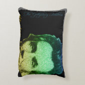 リンカーンポートレート文字ポスター アクセントクッション (裏面(縦))