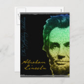リンカーンポートレート文字ポスター シーズンポストカード (正面/裏面)