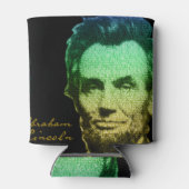 リンカーンポートレート文字ポスター 缶クーラー (裏面)