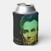 リンカーンポートレート文字ポスター 缶クーラー (缶裏面)