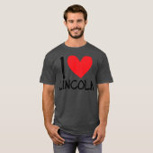 リンカーン名男子パーソナライズされたBFFが大好き Tシャツ (正面フル)