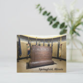 リンカーン墓スプリングフィールド・イリノイ シーズンポストカード (スタンド正面)