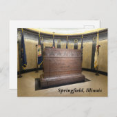 リンカーン墓スプリングフィールド・イリノイ シーズンポストカード (正面/裏面)
