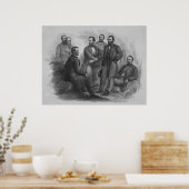 リンカーン大統領とその司令官 ポスター (キッチン)