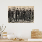 リンカーン大統領とグラント将軍 ポスター (キッチン)