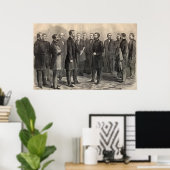 リンカーン大統領とグラント将軍 ポスター (ホームオフィス)