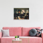 リンカーン大統領の小さい絵画 平和創造者 キャンバスプリント (インサイチュ (リビング))