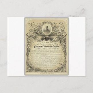 リンカーン大統領就任演説 ポストカード