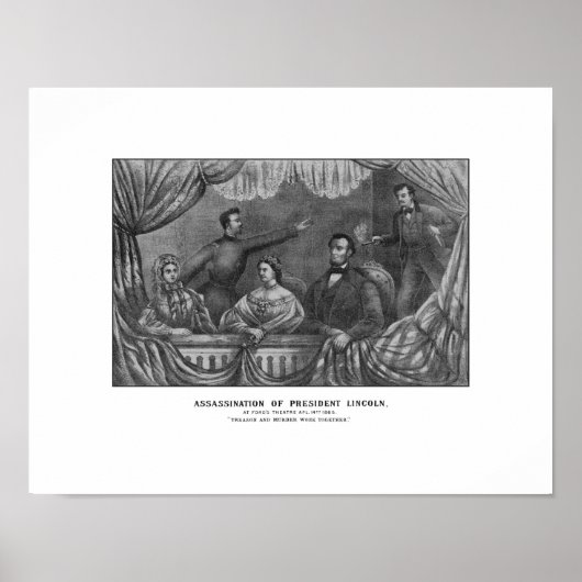 リンカーン大統領暗殺 ポスター (正面)