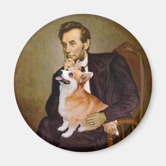 リンカーン州 – ペンブロークウェルシュ・コーギス(2) マグネット (正面)