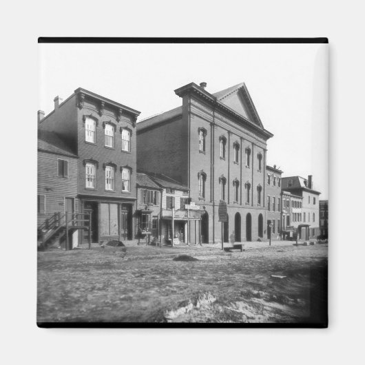 リンカーン時代のフォード劇場。ワシントンDC マグネット (正面)