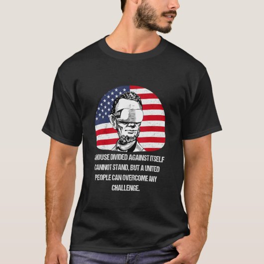 リンカーン未来的VRフィクション引用文1 Tシャツ (正面)
