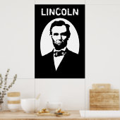 リンカーン白黒 ポスター (キッチン)