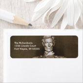 リンカーン記念パーソナライズされた住所 シール (インサイチュ)