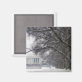 リンカーン記念冬雪 マグネット (正面/裏面)