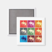 リンカーン記念抽象芸術 マグネット (正面/裏面)