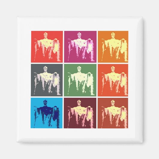 リンカーン記念抽象芸術 マグネット (正面)