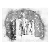 リンカーン記念水の色 フォトプリント            (正面)