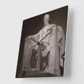 リンカーン記念碑 スクエア壁時計 (傾斜)