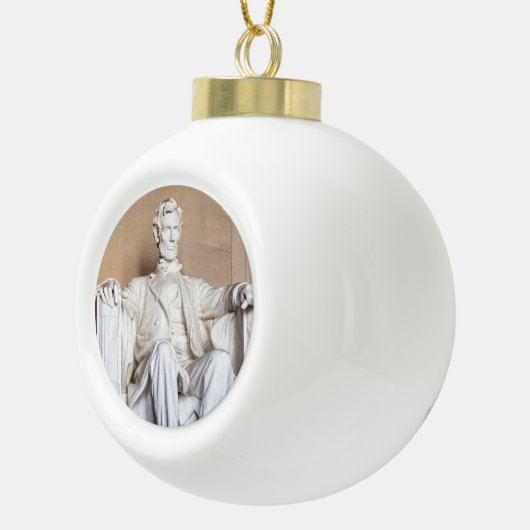 リンカーン記念碑 セラミックボールオーナメント (右)