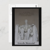リンカーン記念碑 ポストカード (正面/裏面)