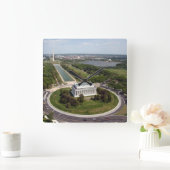 リンカーン記念館 スクエア壁時計 (ホーム)