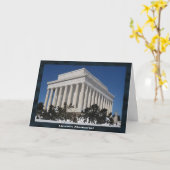 リンカーン記念館 素敵な旅を願って カード (黄色い花)