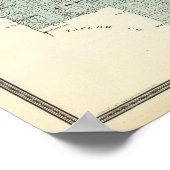 リンカーン郡の地図 ポスター (角)