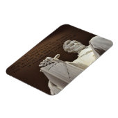 リンカーン銅像碑文、リンカーン記念碑 マグネット (左側)