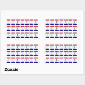 リンカーン高速伝統的カラーステッカー 長方形シール (シート)