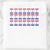 リンカーン高速伝統的カラーステッカー 長方形シール (バッグ)