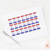 リンカーン高速伝統的カラーステッカー 長方形シール (封筒)