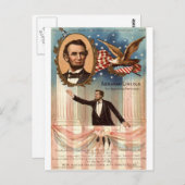 リンカーン100周年のお土産, 1908ヴィンテージ ポストカード (正面/裏面)