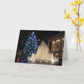 リンカーン・センターのクリスマスツリー - グリーティングカード (黄色い花)