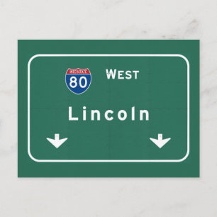 リンカーン・ネブラスカ州間高速道路Freeway : ポストカード