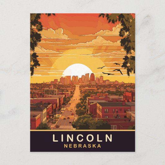リンカーン ネブラスカ州 旅行 ポストカード (正面)