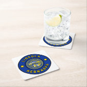 リンカーン・ネブラスカ スクエアペーパーコースター (インサイチュ)