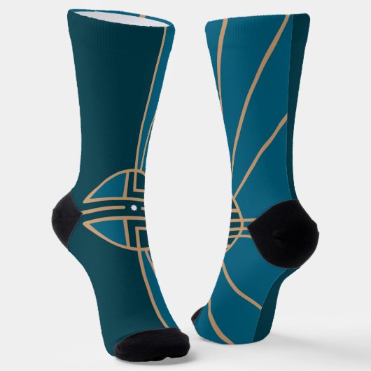 リンカーン（ネブラスカ）市旗 ソックス (傾斜あり)