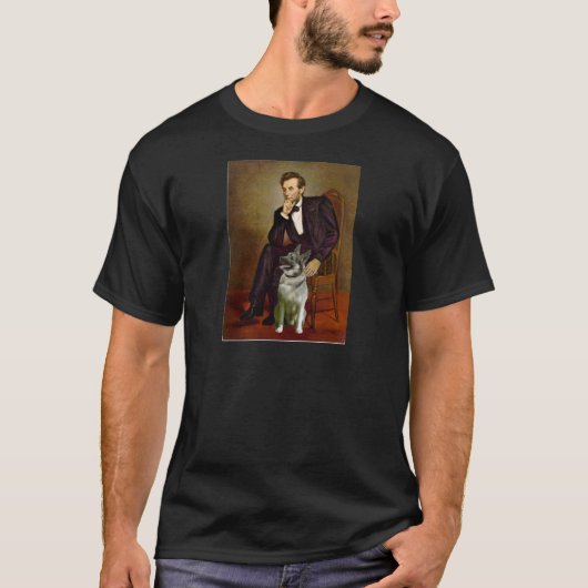 リンカーン - ノルウェージャン・エルクハウンド Tシャツ (正面)