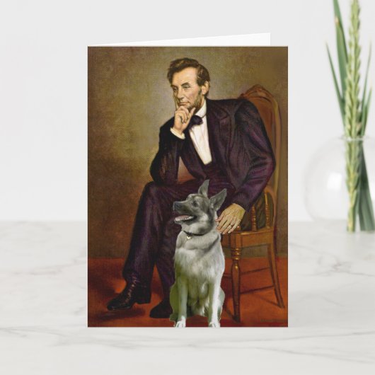 リンカーン-ノルウェー語エルクハウンド カード (正面)