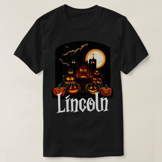 リンカーン・ハロウィーン Tシャツ (デザイン正面)