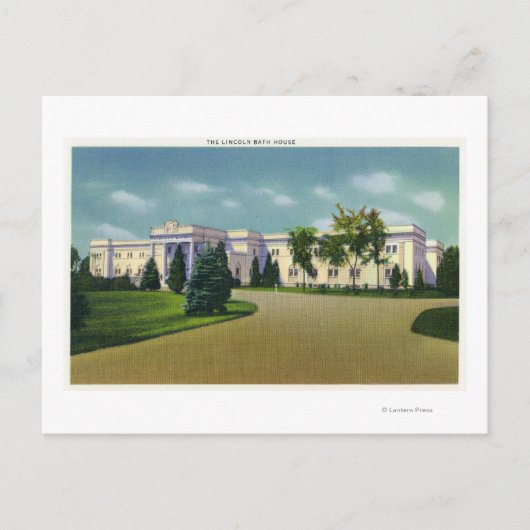 リンカーン・バスハウスの外観 ポストカード (正面)