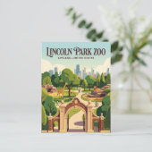 リンカーン・パーク動物園 イリノイ州 ポストカード (スタンド正面)