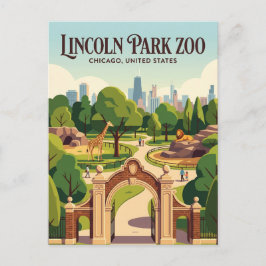 リンカーン・パーク動物園 イリノイ州 ポストカード