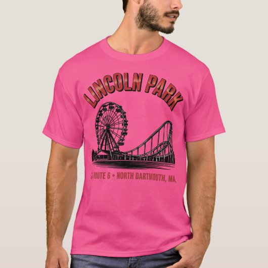 リンカーン・パーク・レトロ・アミューズメントパーク ノースダートマス、 Tシャツ (正面)