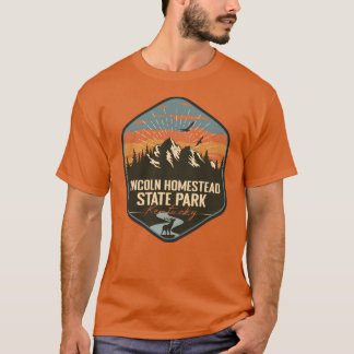 リンカーン・ホームステッド州立公園 ケンタッキー州 KY レトロなお土産 Tシャツ